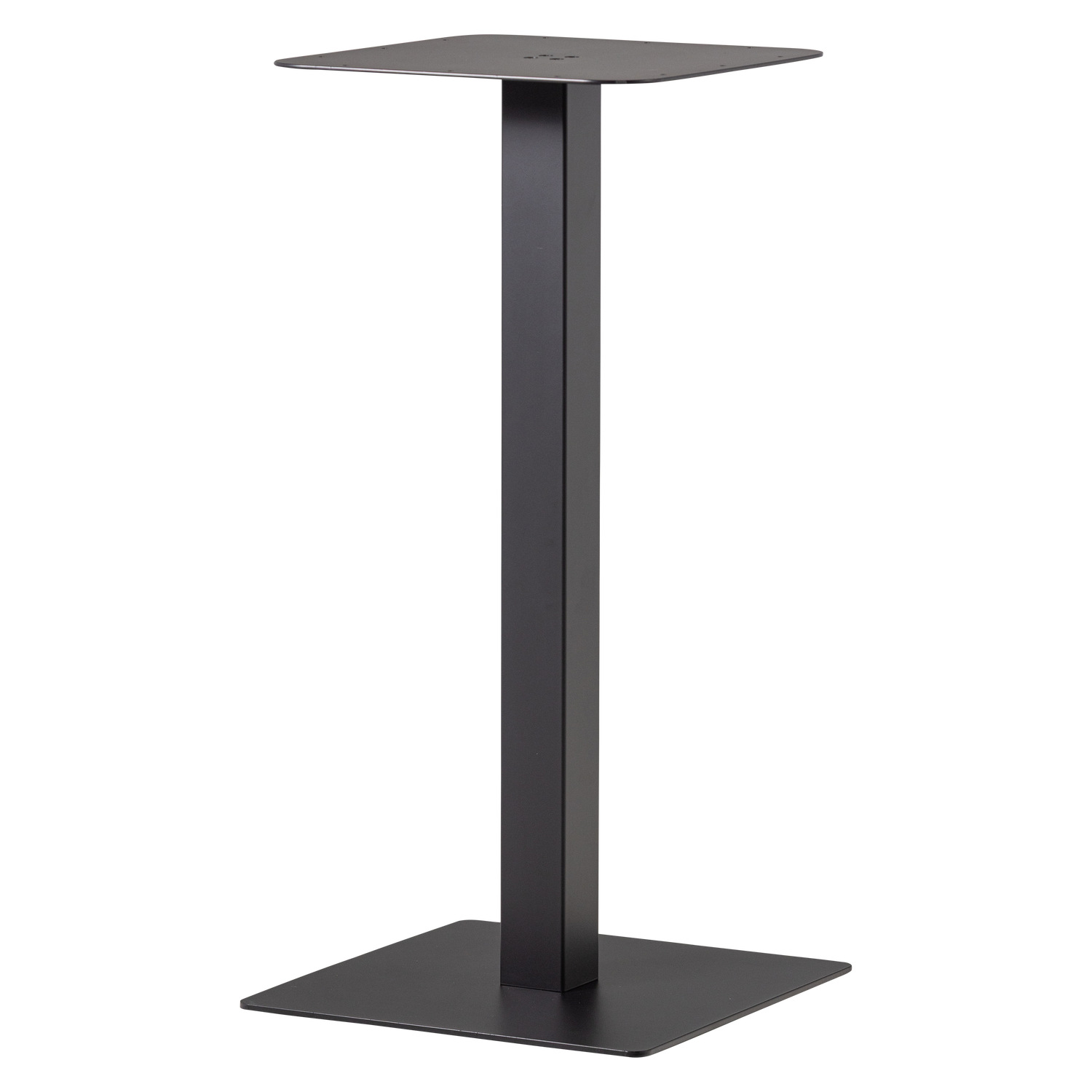 Baro stalo kojų rėmas BISTRO, kvadratinis metalas juodas 105 cm