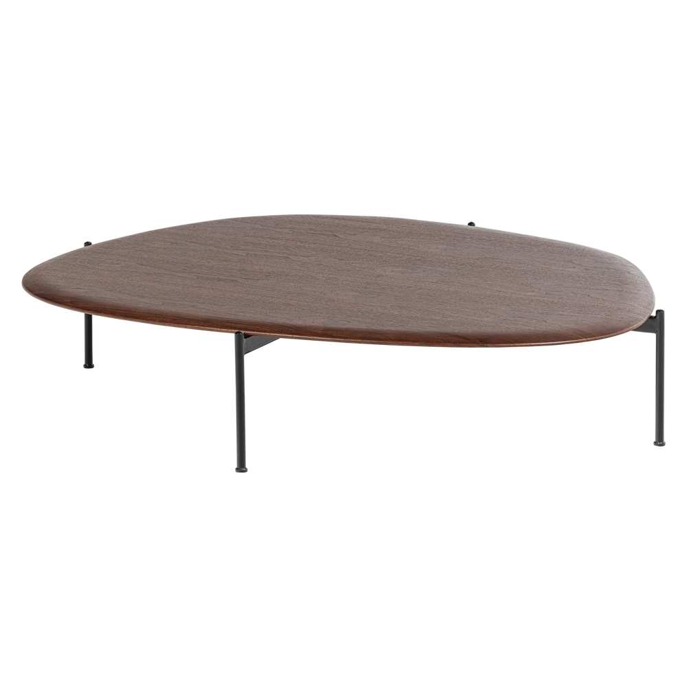 Kavos staliukas KOTA 26x121x79 cm MDF/fanera ruda