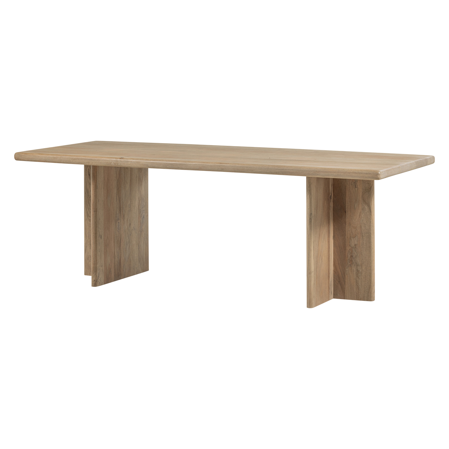 Valgomojo stalas ATO 220x90 cm, mango mediena natūralus