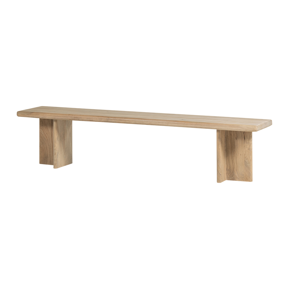 Valgomojo suolas ATO 180x45 cm, mango mediena natūralus