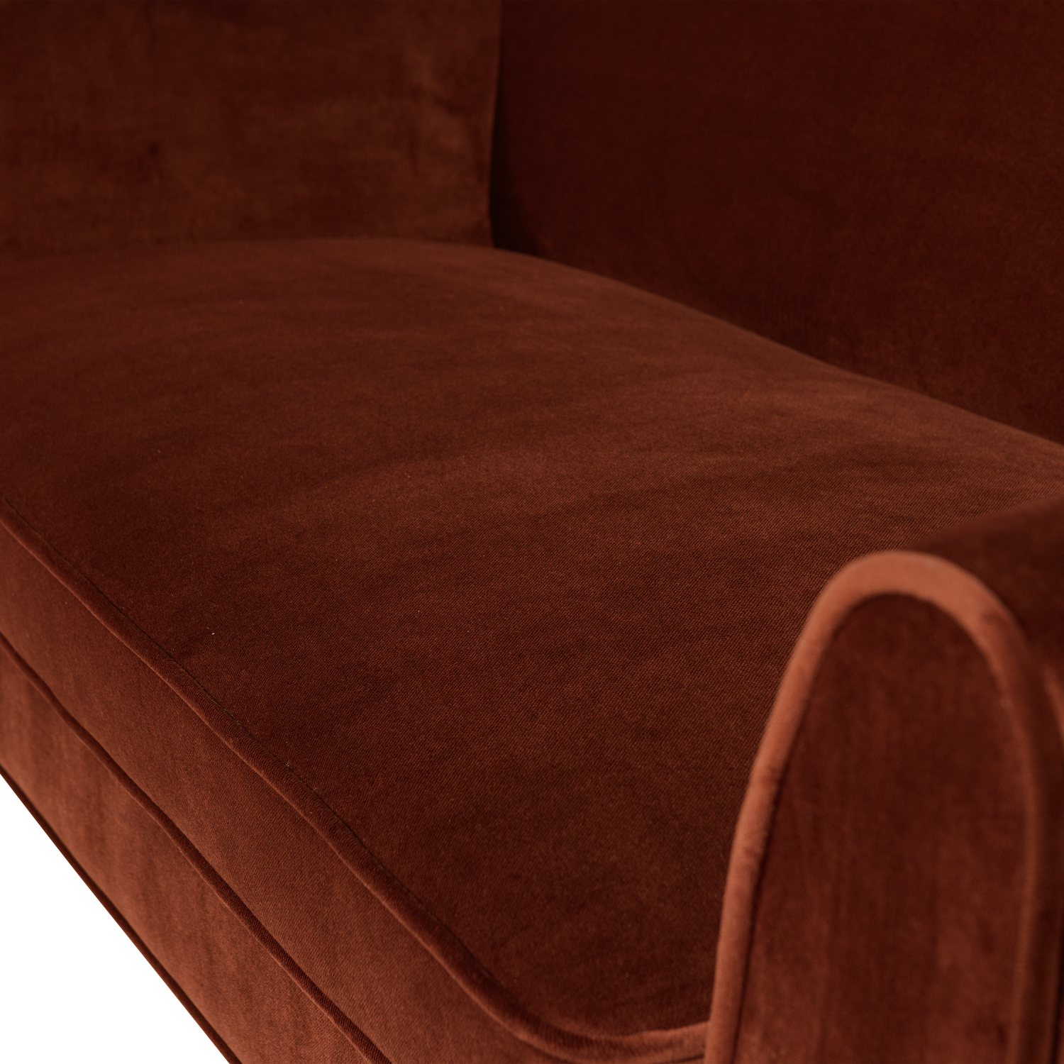 Sofa ROCCO 150 cm, veliūras rūdžių ruda