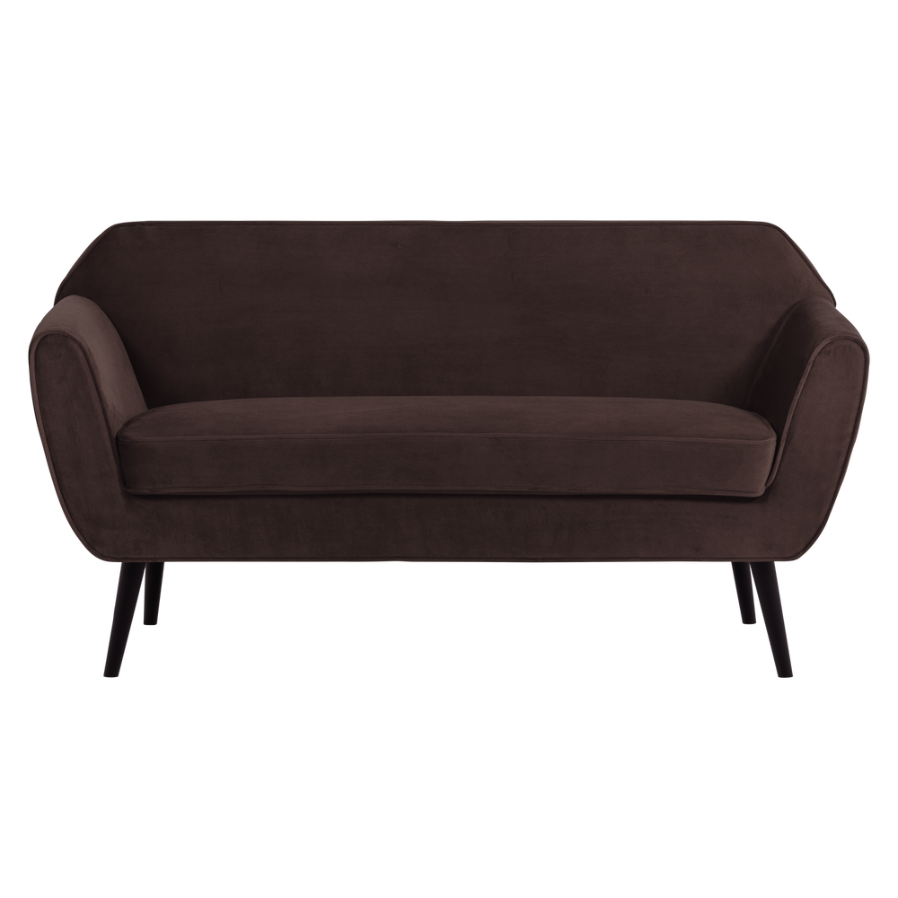 Sofa ROCCO 150 cm, veliūras tamsiai ruda