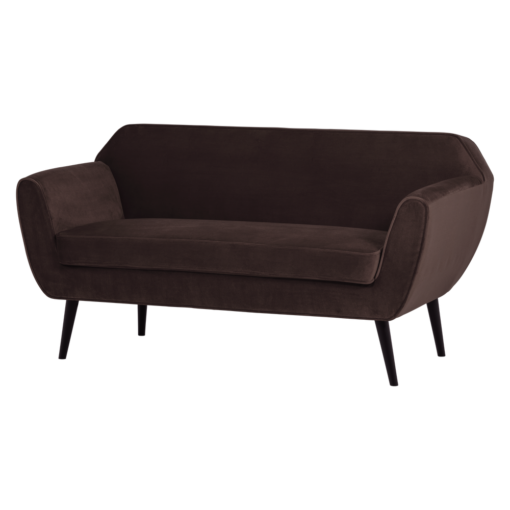 Sofa ROCCO 150 cm, veliūras tamsiai ruda