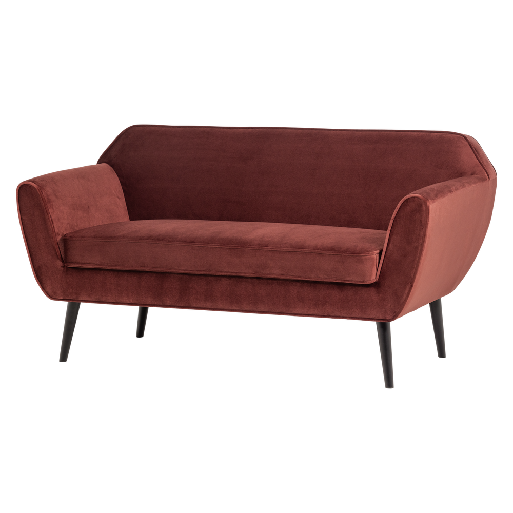 Sofa ROCCO 150 cm, veliūras burgundiškai raudona