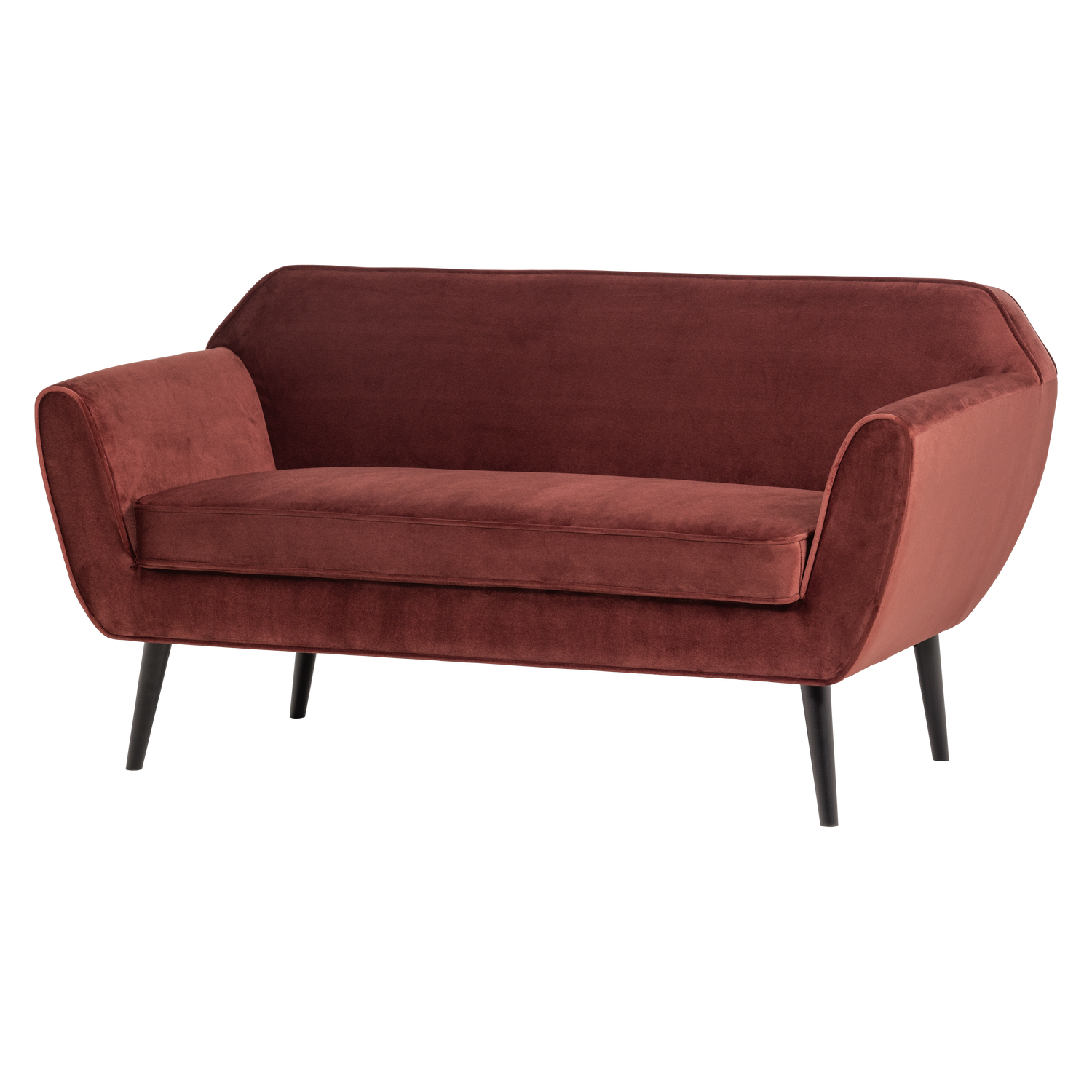 Sofa ROCCO 150 cm, veliūras burgundiškai raudona