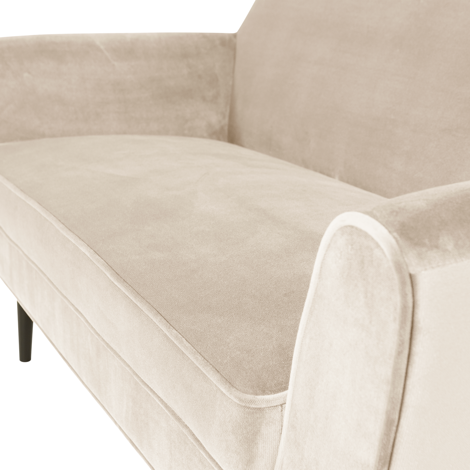 Sofa ROCCO 150 cm, veliūras baltas