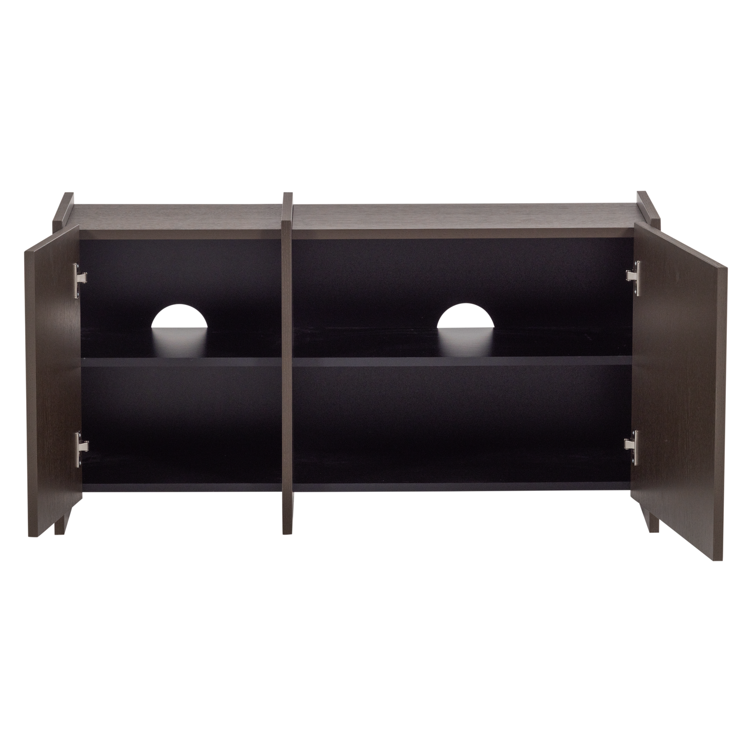 TV spintelė BROCK 102 cm uosis fanera vidutinė ruda