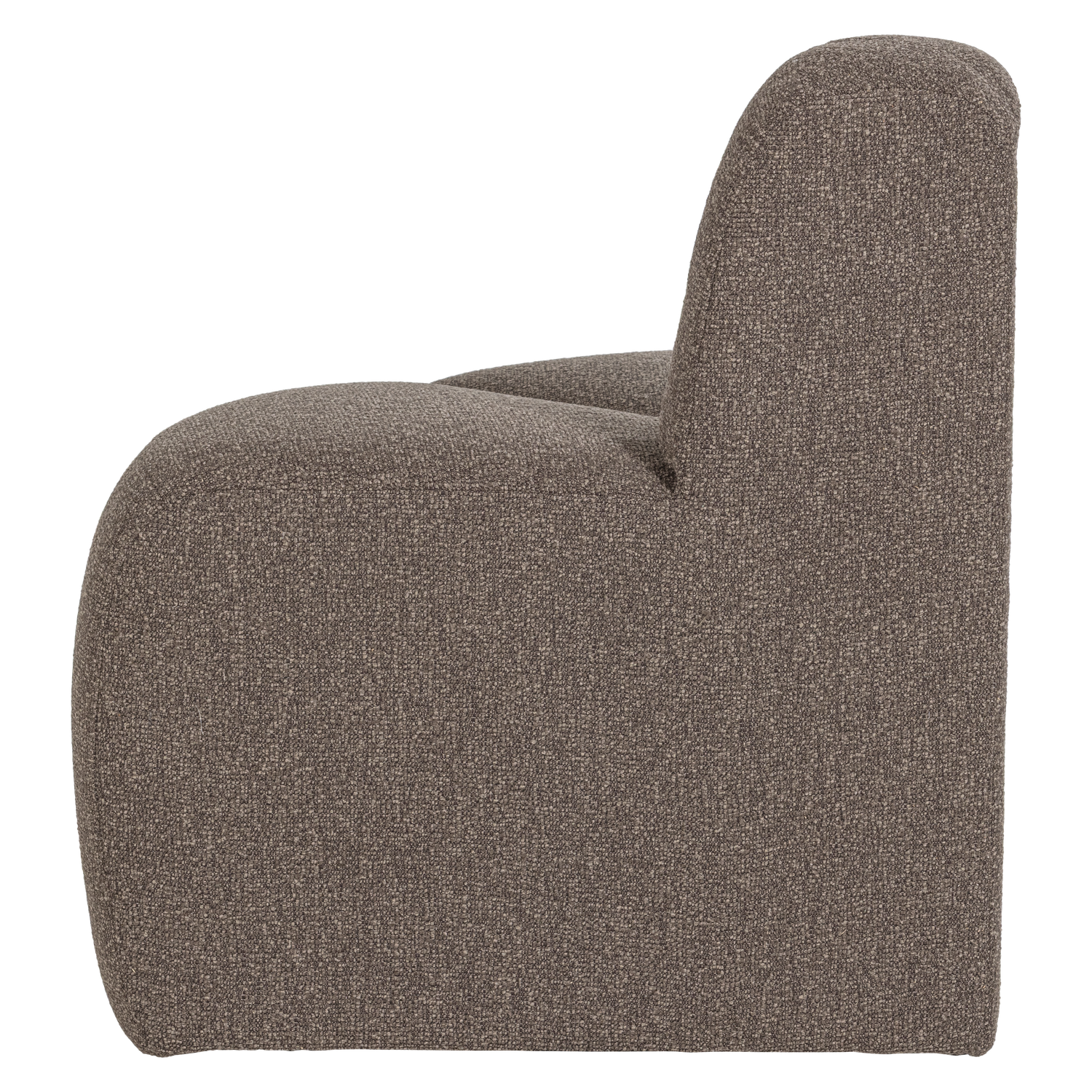 Valgomojo suolas MOJO 100 cm kampinis su atloše, bouclé ruda
