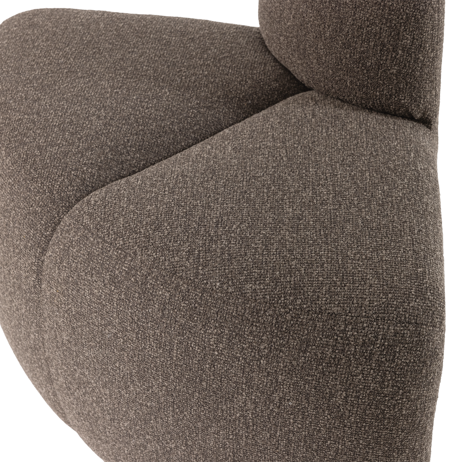 Valgomojo suolas MOJO 100 cm kampinis su atloše, bouclé ruda