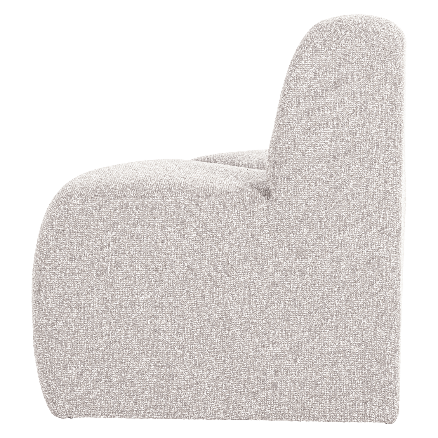Valgomojo suolas MOJO 100 cm kampinis su atloše, bouclé ecru