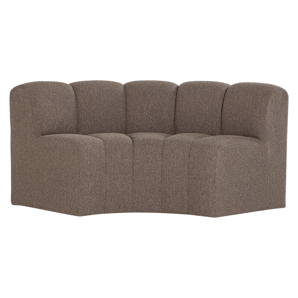 Valgomojo suolas MOJO 152 cm su atloše, bouclé ruda