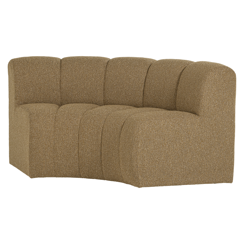 Valgomojo suolas MOJO 152 cm su atloše, bouclé geltona
