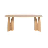 Valgomojo stalo VEERE 180x100 ąžuolo spalvos artimas planas