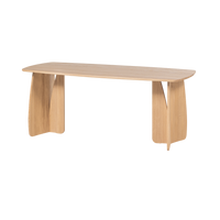 Valgomojo stalas VEERE 180x100 natūralios spalvos