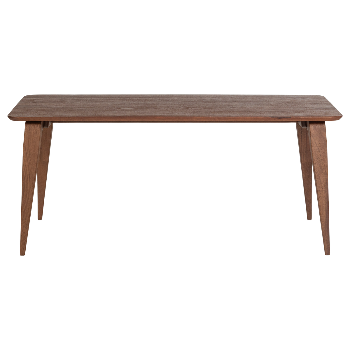 Valgomojo stalas RUBO 180x95 iš priekio, ruda mango mediena