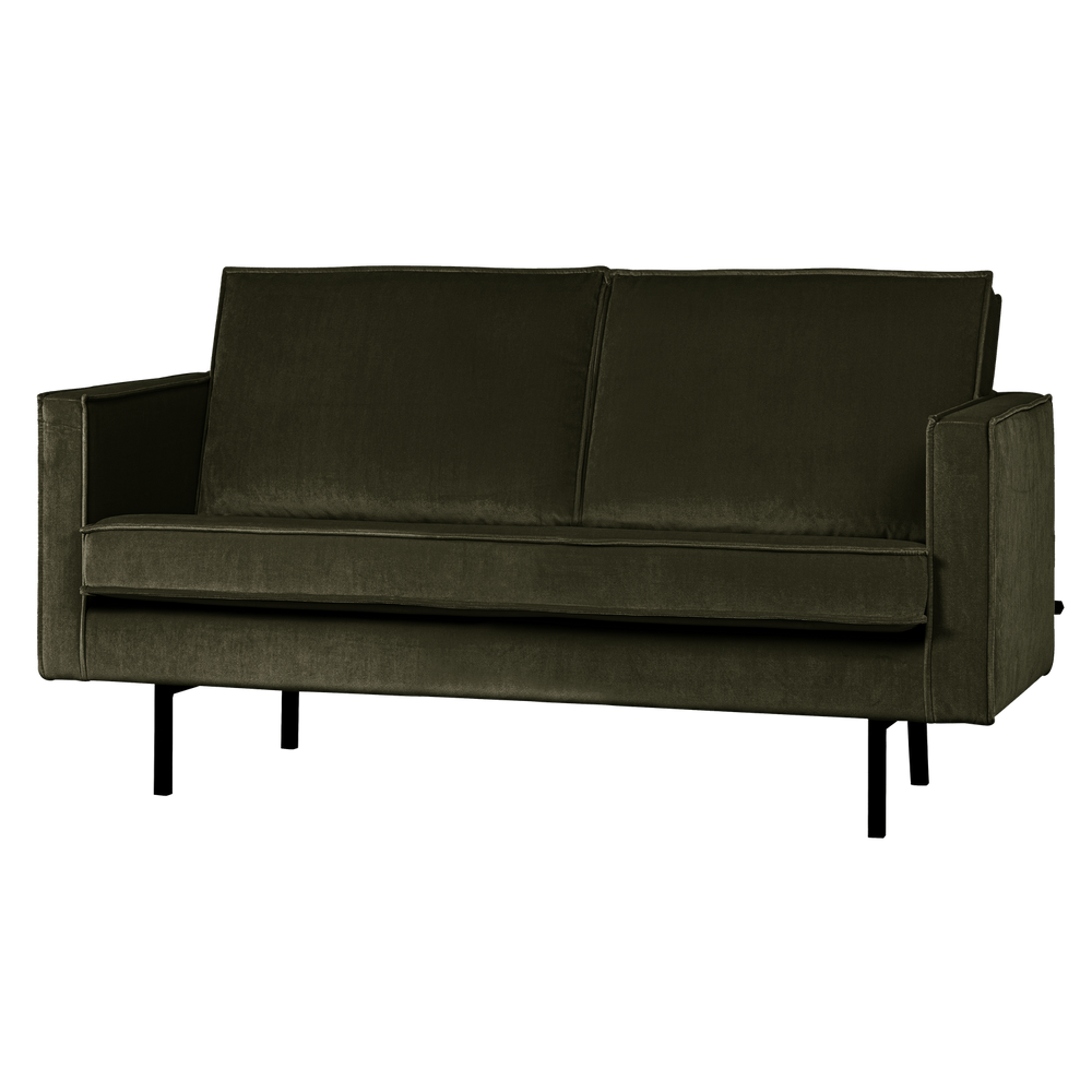 Sofa RODEO 2-vietė, aksominis tamsiai žalia