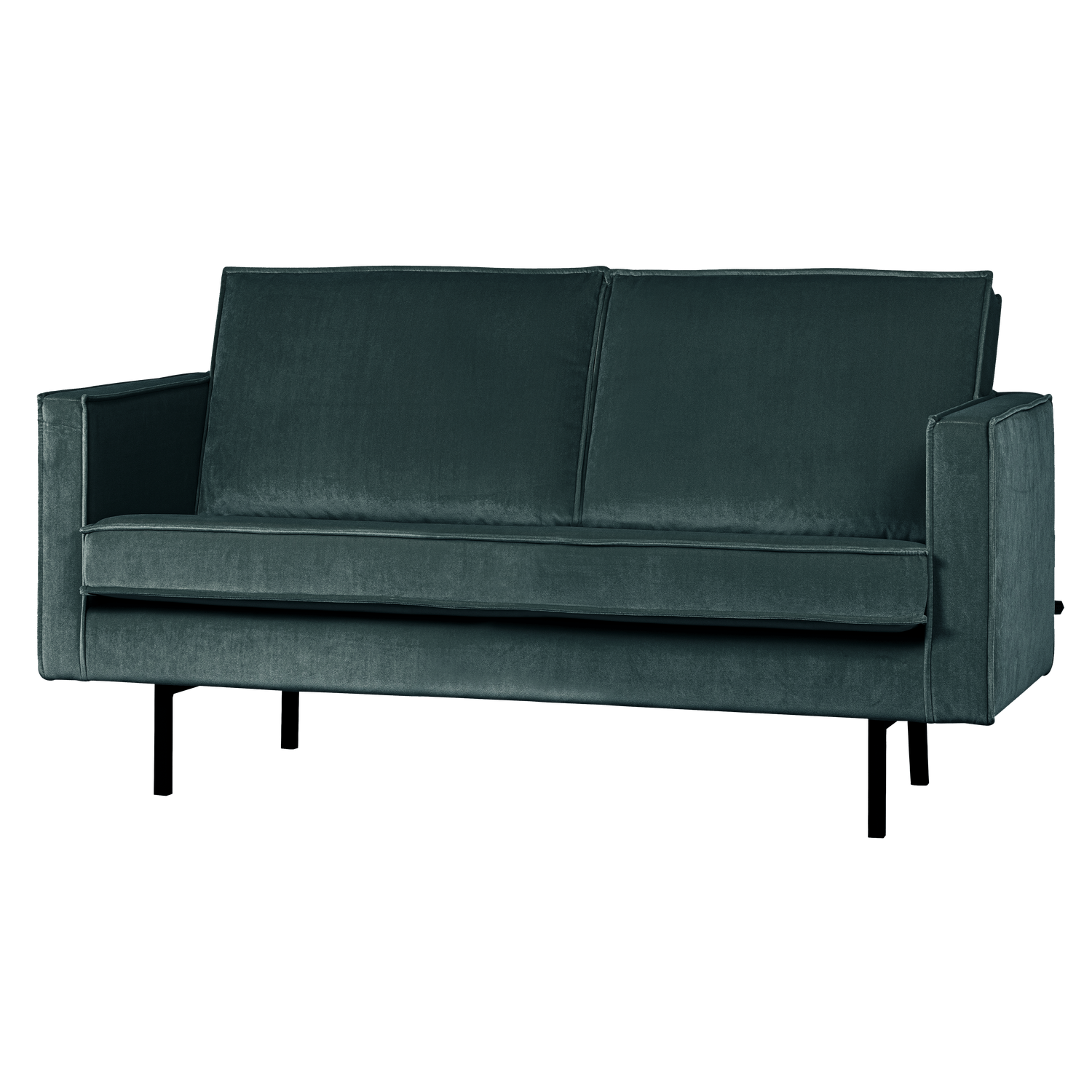 Sofa RODEO 2-vietė, aksominis žalia/mėlyna