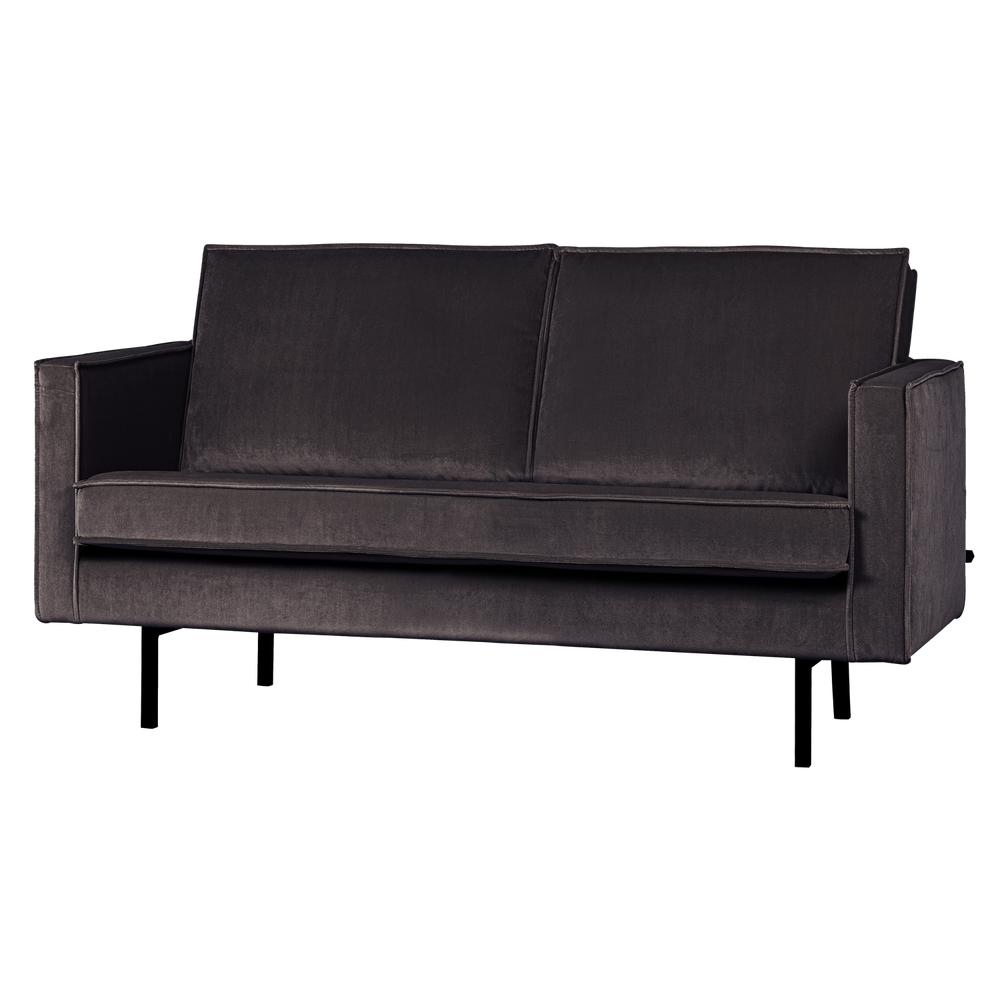Sofa RODEO 2-vietė, aksominis antracito pilka