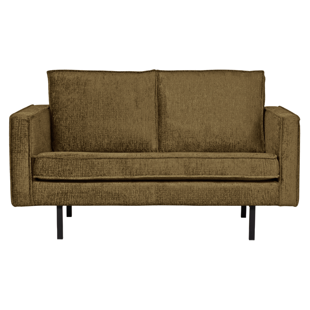 Sofa RODEO 2-vietė, struktūrinis aksominis brass