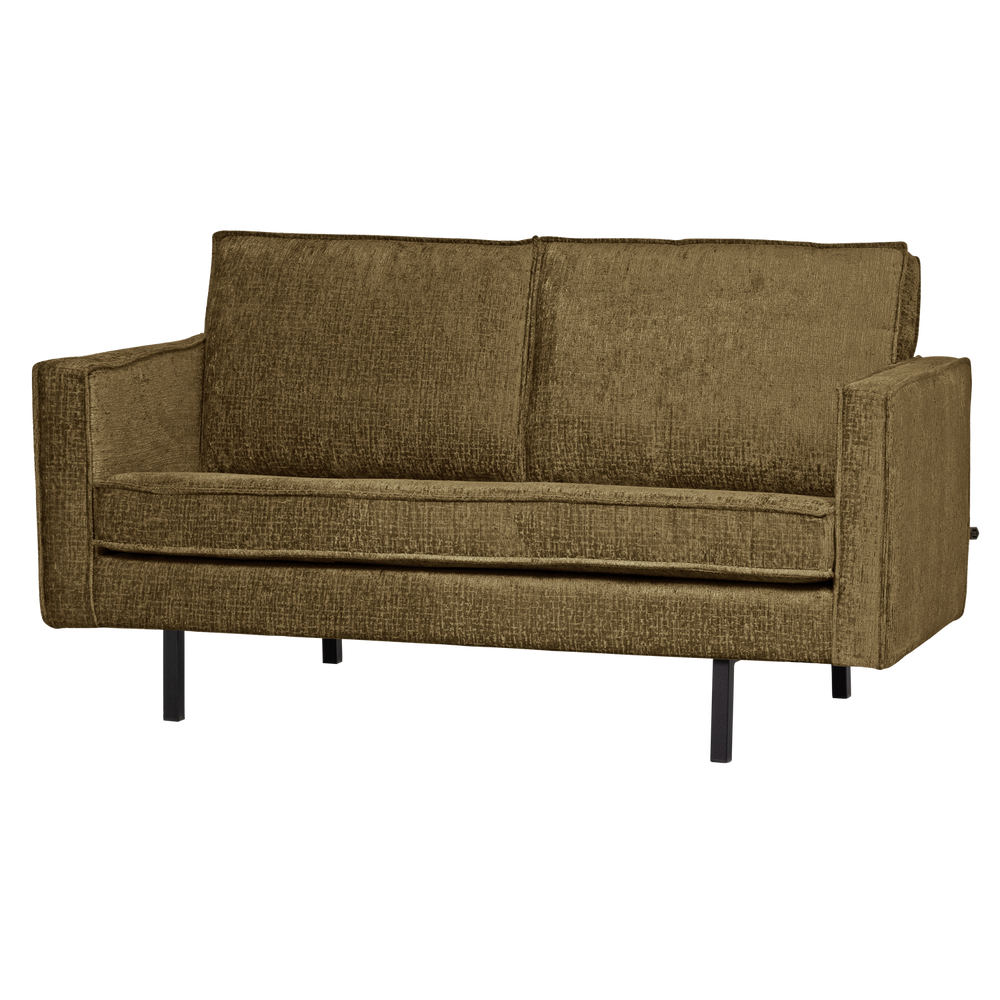 Sofa RODEO 2-vietė, struktūrinis aksominis brass