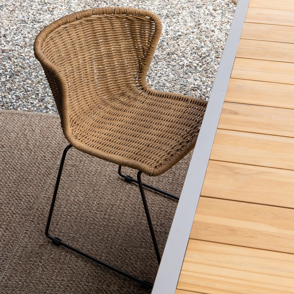 SET V 2 - WINGS GARDEN CHAIR ROPE NATURAL