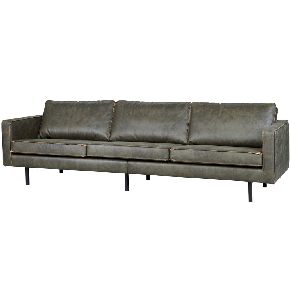 Sofa RODEO, 3-seater, khaki eco-leather