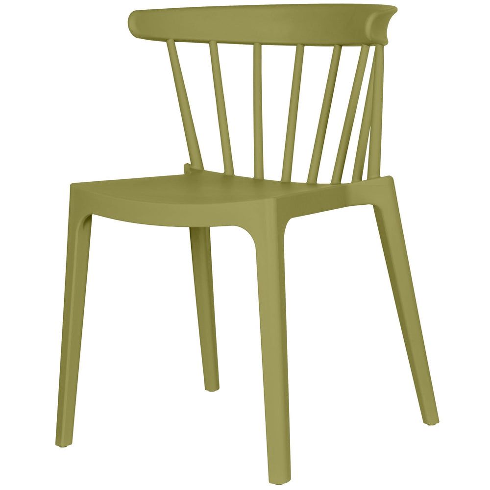 BLISS GARDEN CHAIR WITH BARS PLASTIC MATCHA GREEN