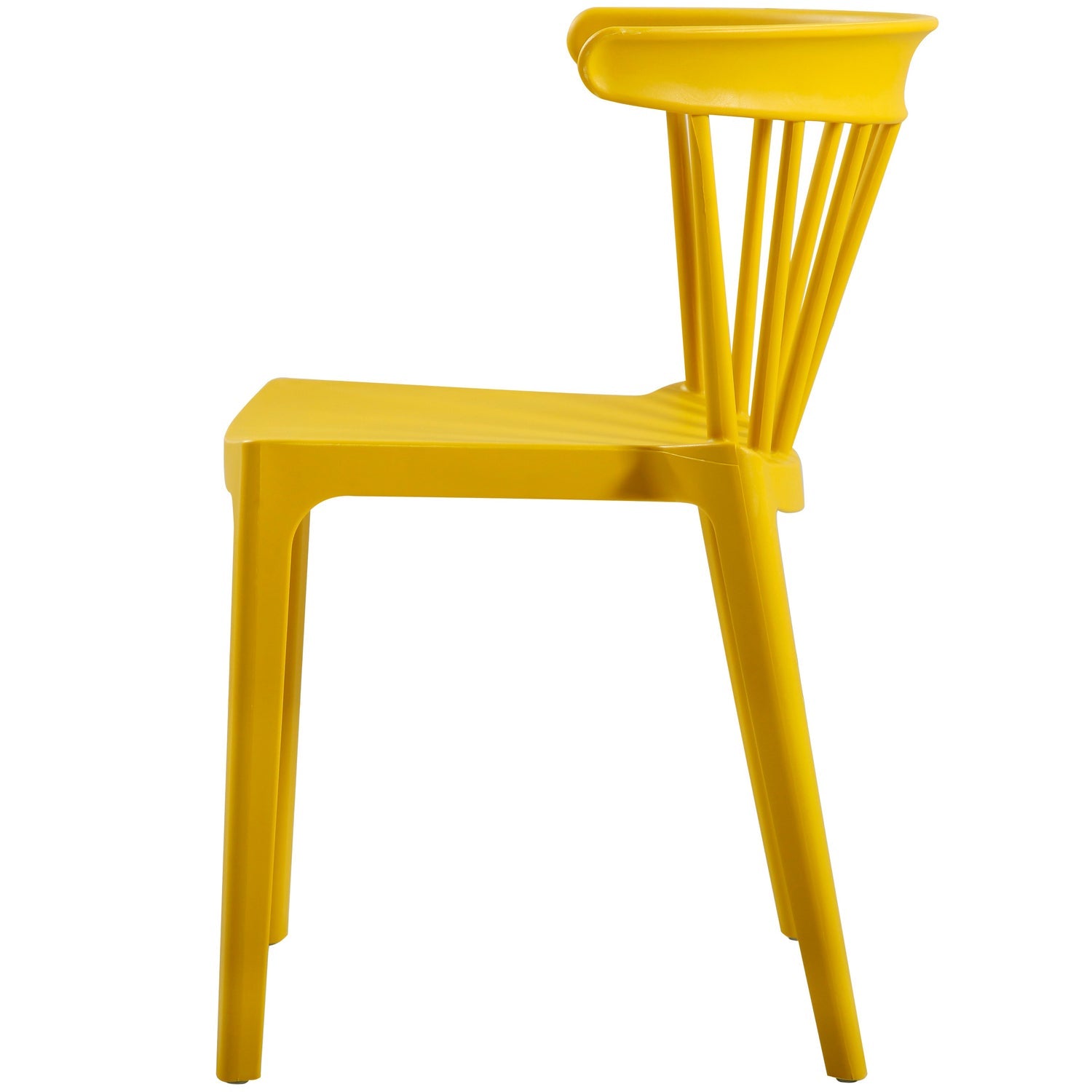 Lauko kėdė BLISS, plastikas, geltona