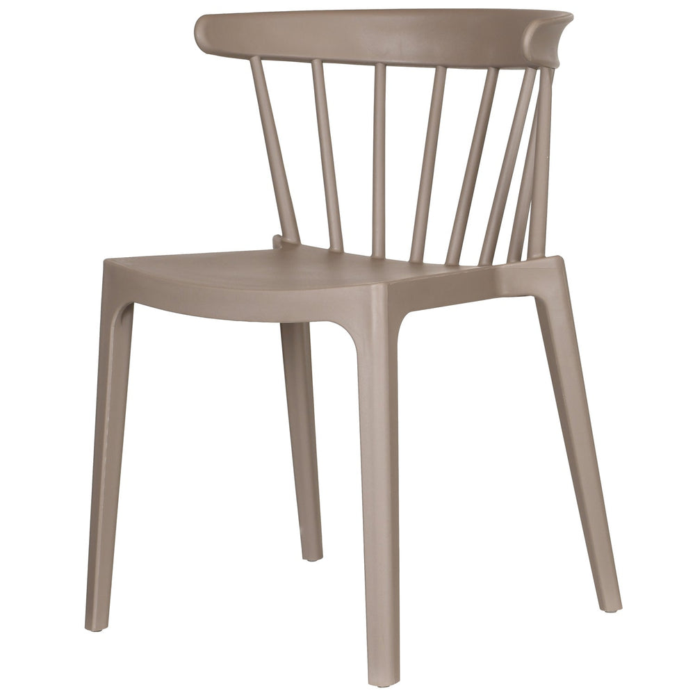BLISS GARDEN CHAIR WITH BARS PLASTIC TAUPE