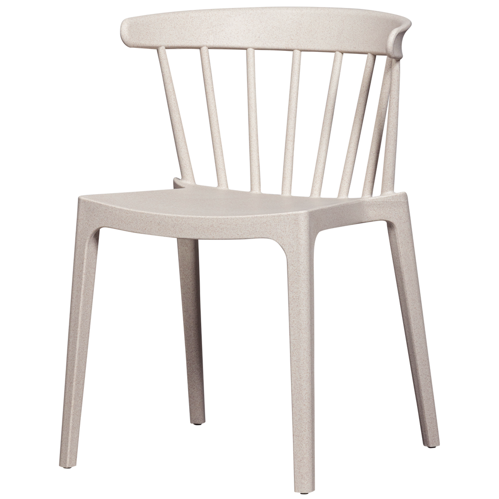 BLISS GARDEN CHAIR WITH BARS WHEAT FIBER OFF WHITE MELANGE