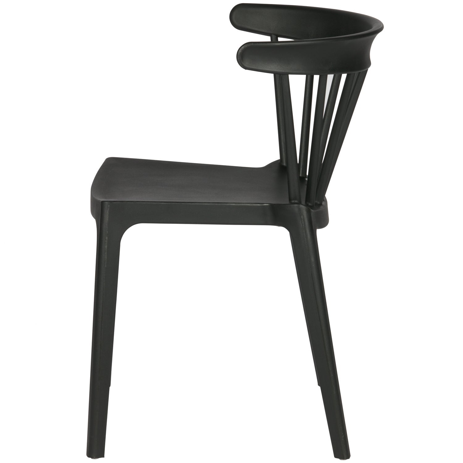 Lauko kėdė BLISS, plastikas, juoda