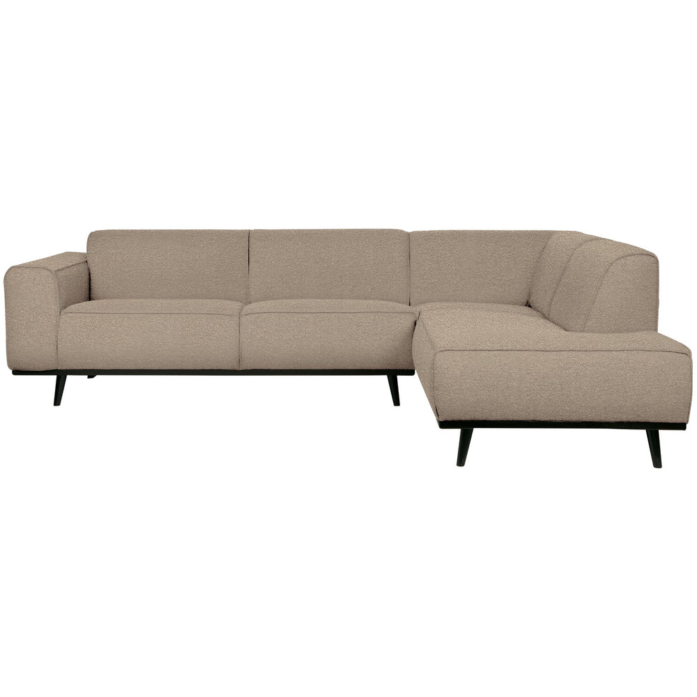 Kampinė sofa STATEMENT dešinioji, bouclé bežinis