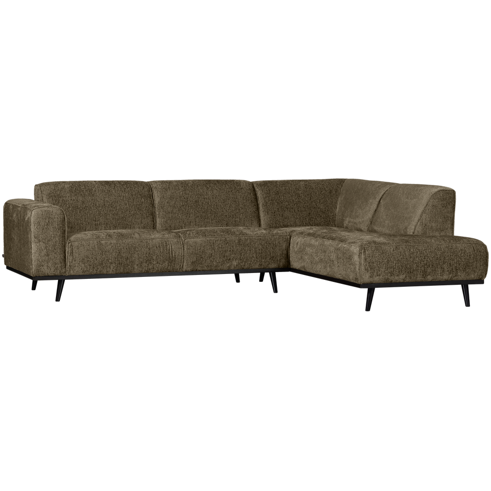 Kampinė sofa STATEMENT dešinioji, struktūrinis veliūras bonsai