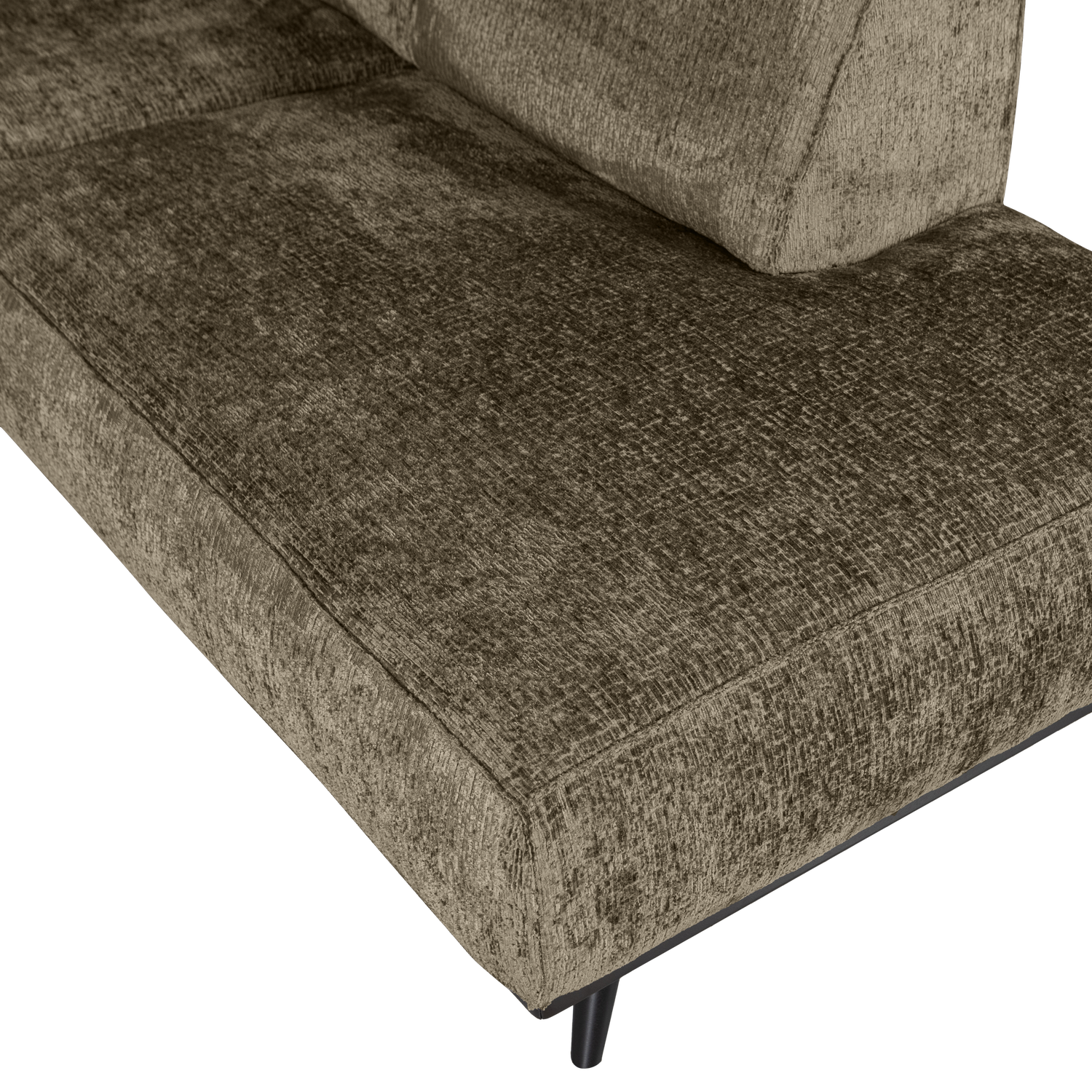 Kampinė sofa STATEMENT dešinioji, struktūrinis veliūras bonsai