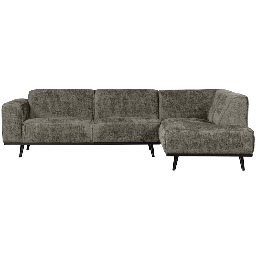 Kampinė sofa STATEMENT dešinioji, struktūrinis veliūras frost