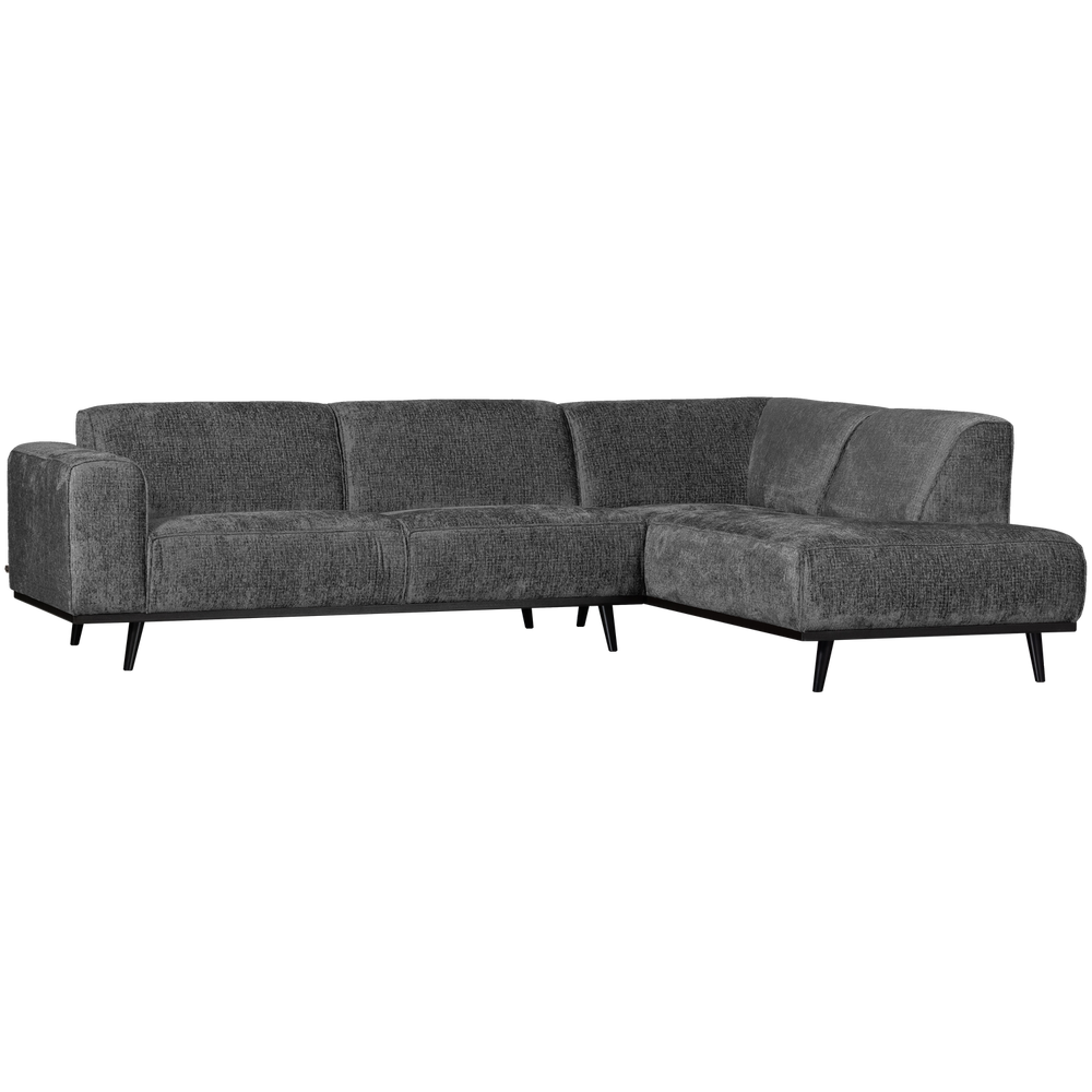 Kampinė sofa STATEMENT dešinioji, struktūrinis veliūras kalnų