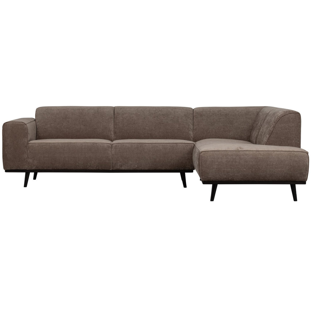 Kampinė sofa STATEMENT dešinioji, reljefinė taupe
