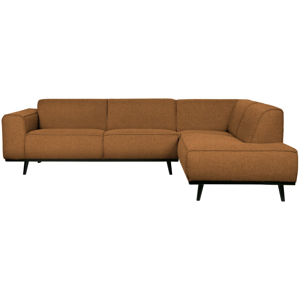 Kampinė sofa STATEMENT dešinioji, bouclé sviestas geltona