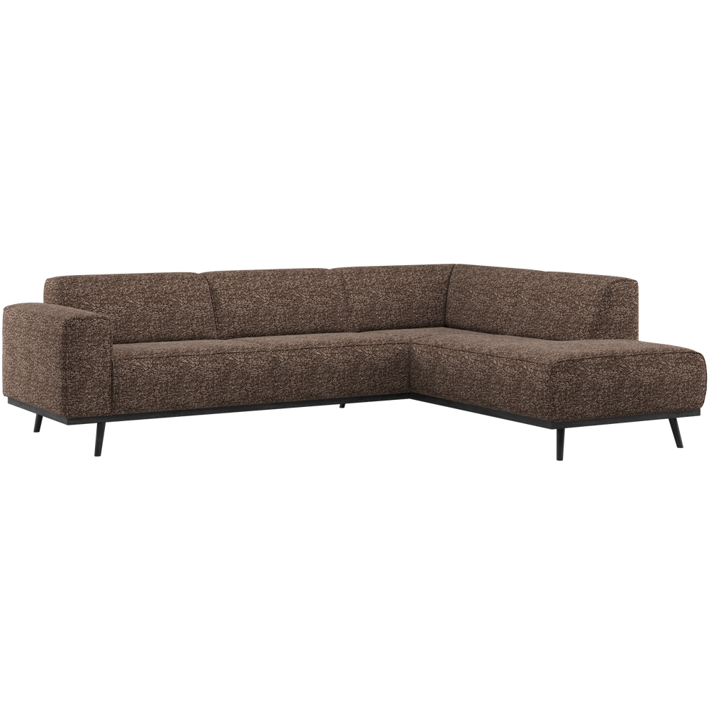 Kampinė sofa STATEMENT, dešinioji melanžas ruda