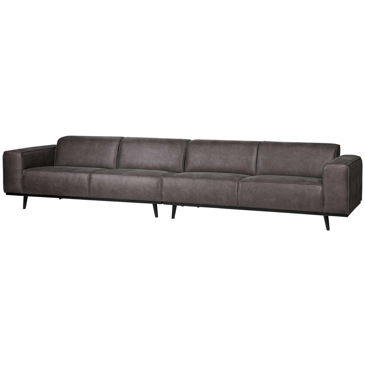 Sofa STATEMENT XL, dark grey eco-leather