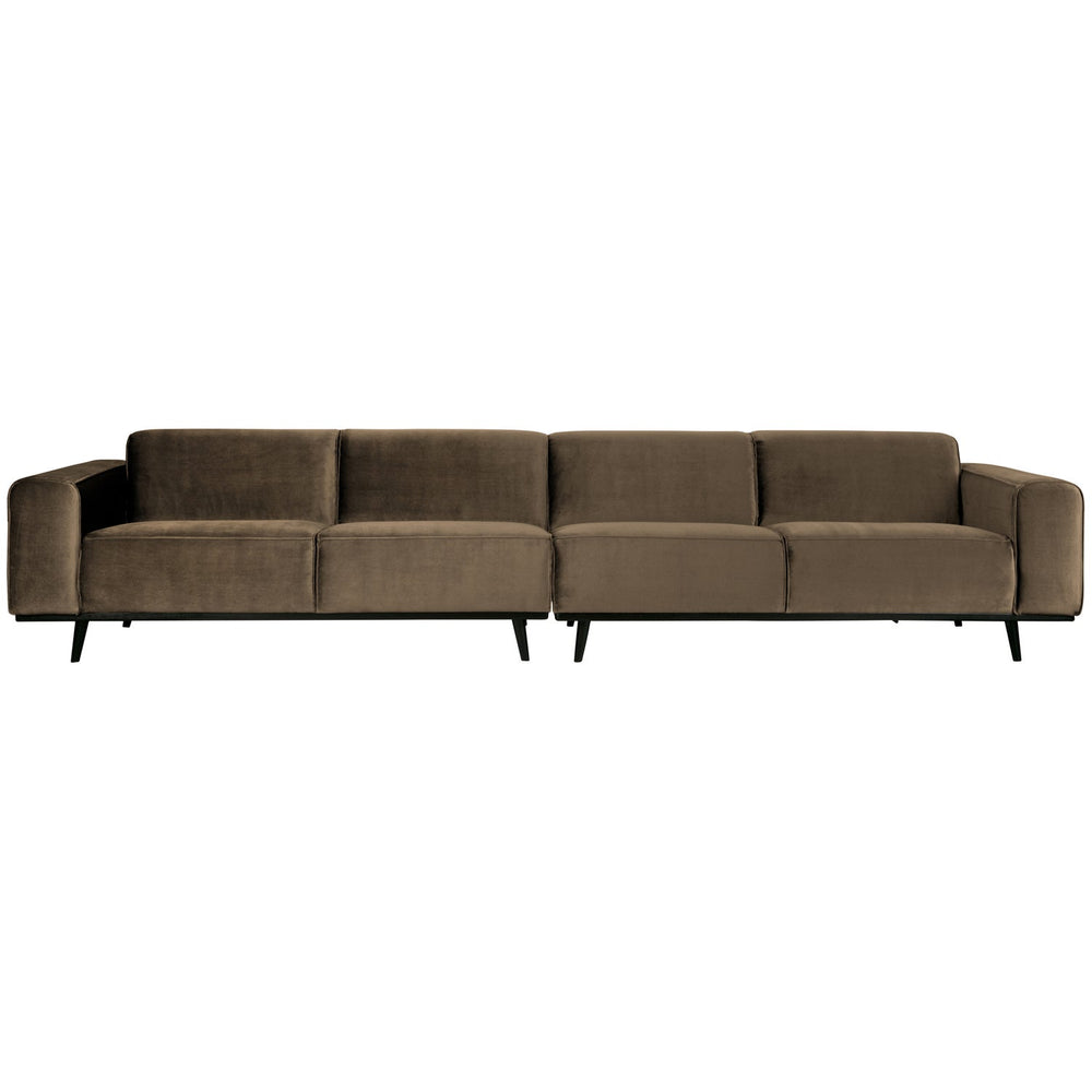 Sofa STATEMENT XL, grey-brown velvet