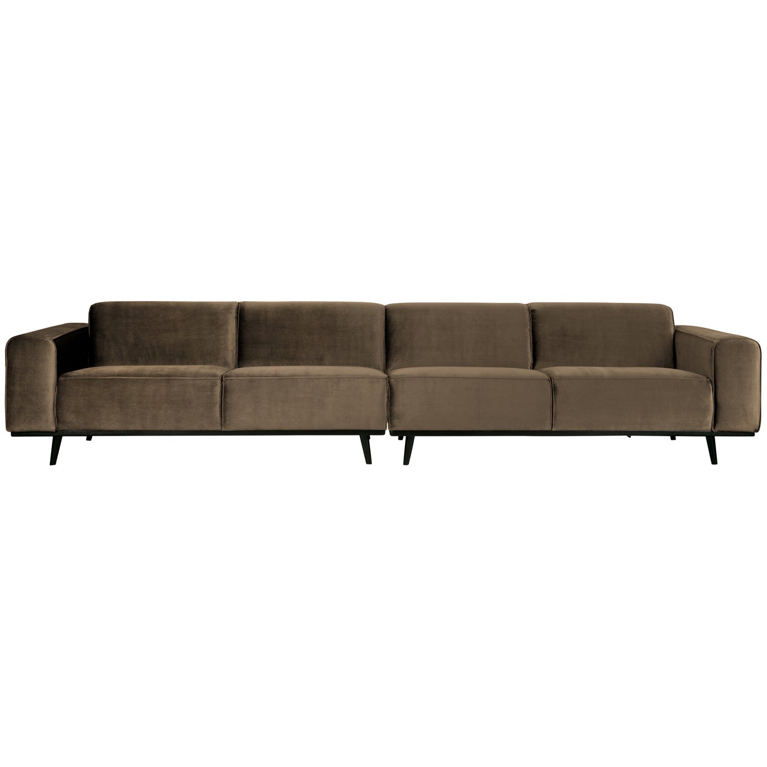 Sofa STATEMENT XL, grey-brown velvet