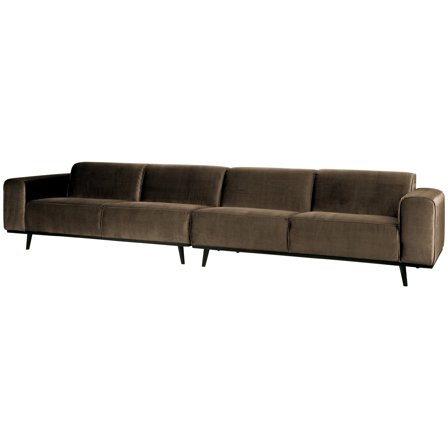 Sofa STATEMENT XL, grey-brown velvet