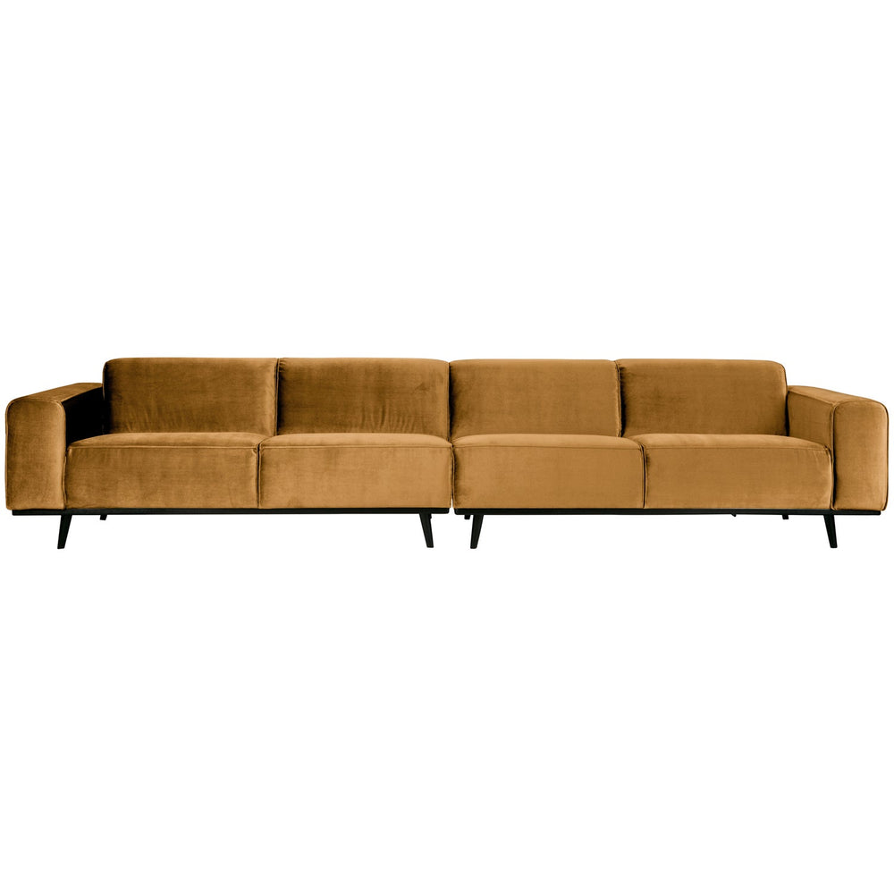 STATEMENT XL sofa, honey yellow velour
