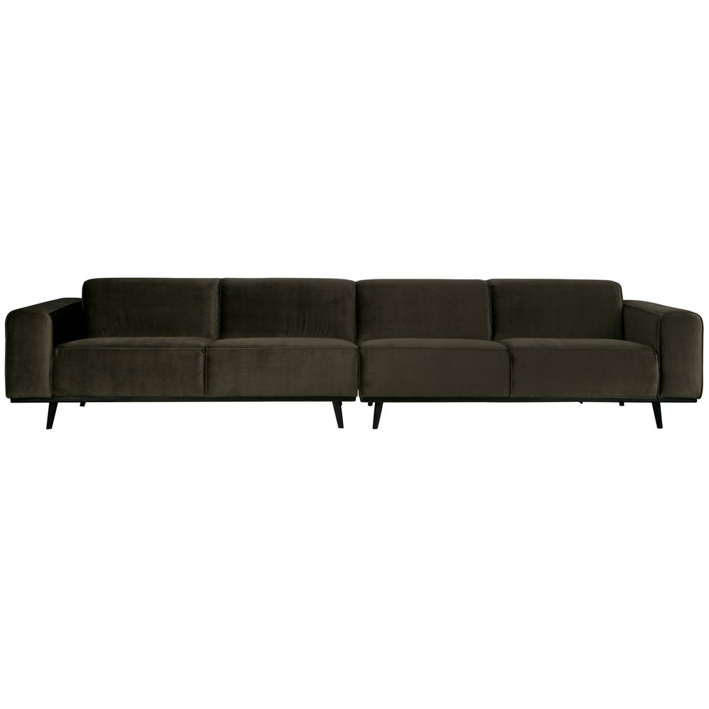 Sofa STATEMENT XL, dark green velour