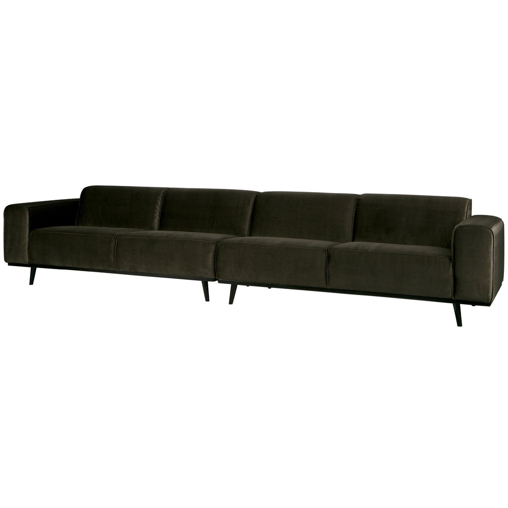 Sofa STATEMENT XL, dark green velour