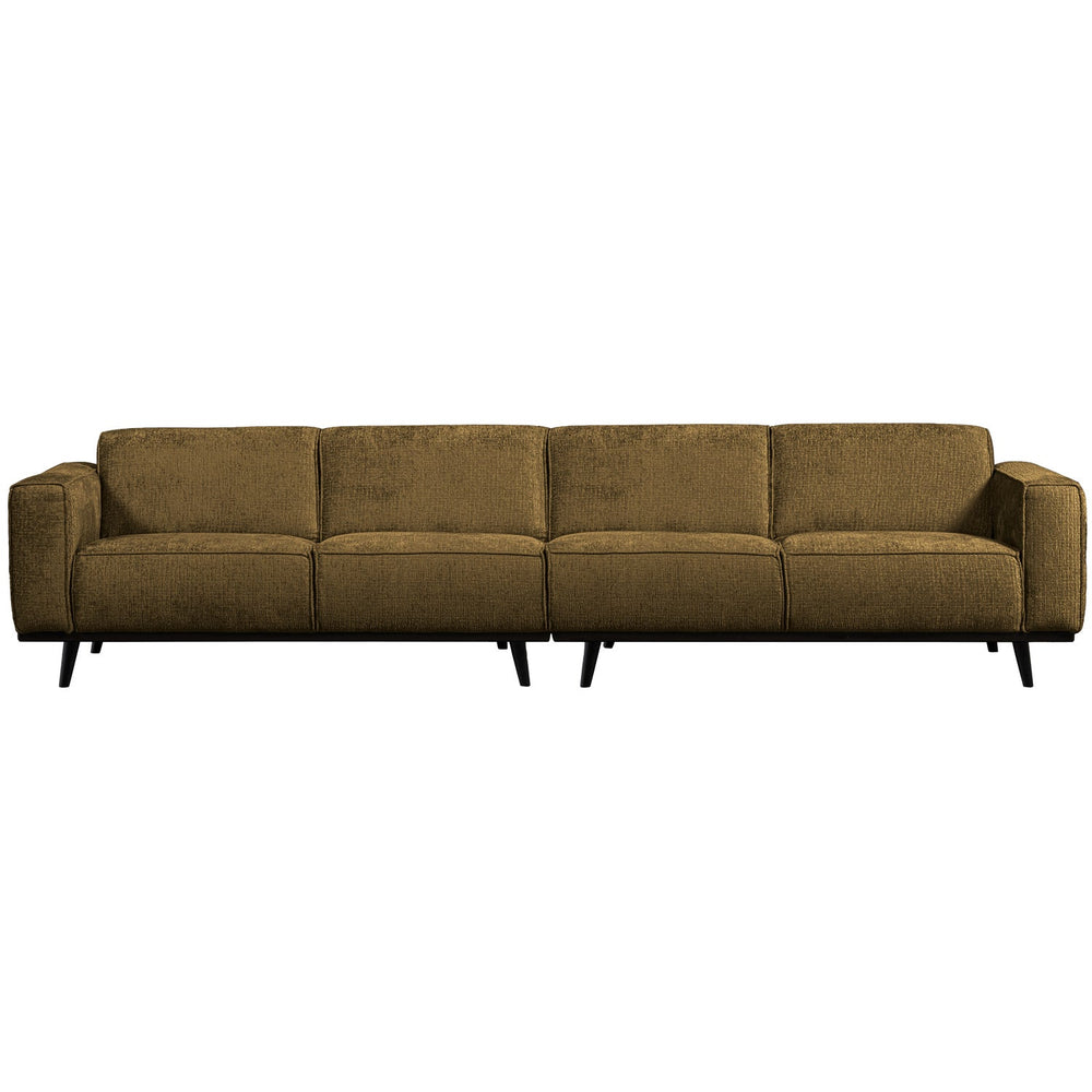 STATEMENT XL sofa, brass structured velour