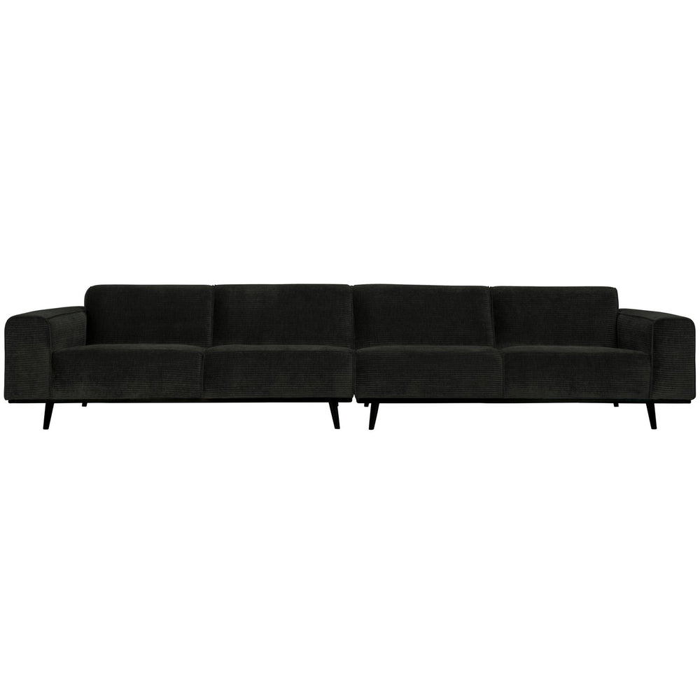 Sofa STATEMENT XL, graphite ribbed fabric