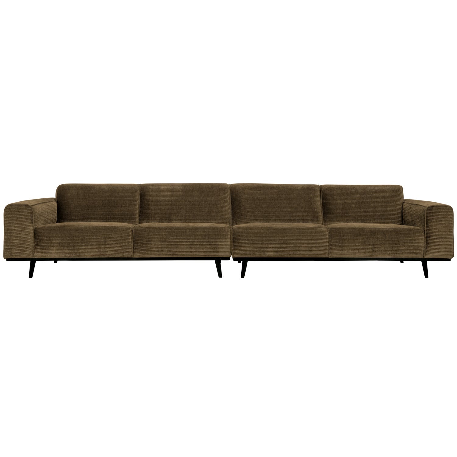 STATEMENT XL sofa, stone ribbed fabric