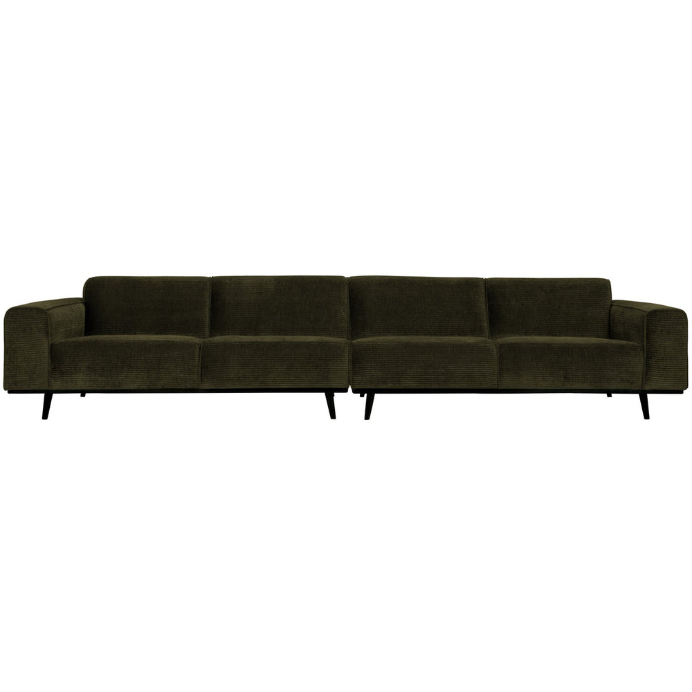 STATEMENT XL Sofa, Warm Green Rib Fabric